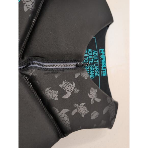 Hyperlite Women’s Life Vest - US Coast Guard Approved - SZ LG Blk W/Sea Turtles - Picture 5 of 8